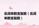 名词单数变复数（名词单数变复数）
