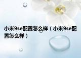 小米9se配置怎么样（小米9se配置怎么样）