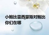 小鲍比雷西蒙斯对鲍比你们在哪