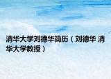清华大学刘德华简历（刘德华 清华大学教授）