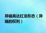 异端高达红龙形态（异端的权利）