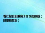 香江控股股票属于什么指数股（股票指数股）
