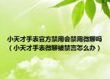 小天才手表官方禁用会禁用微聊吗（小天才手表微聊被禁言怎么办）