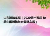 山东潍坊车展（2020第十五届 秋季中国潍坊鲁台国际车展）