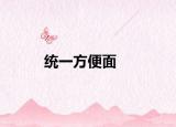 统一方便面