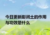 今日更新膨润土的作用与功效是什么