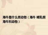 海牛是什么类动物（海牛 哺乳纲海牛科动物）