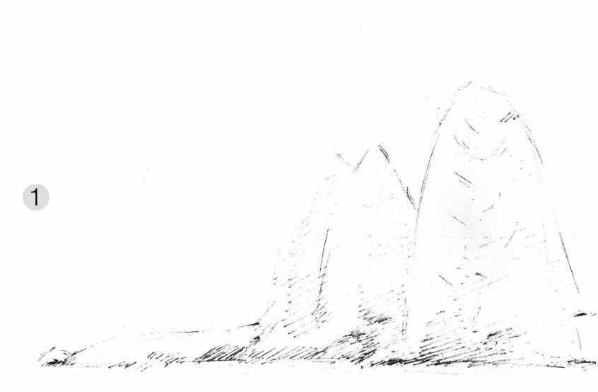 远山丛林的画法，怎么样用铅笔画好风景画，原来这么简单，快收藏
