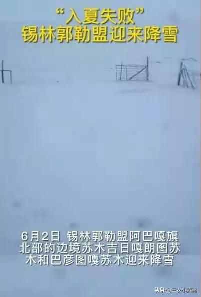 六月飞雪？天气异常，农民：今年夏天热不热？