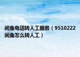 闲鱼电话转人工服务（9510222闲鱼怎么转人工）
