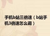 手机b站三倍速（b站手机3倍速怎么调）