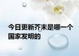 今日更新芥末是哪一个国家发明的