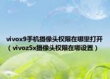 vivox9手机摄像头权限在哪里打开（vivoz5x摄像头权限在哪设置）