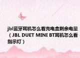 jbl蓝牙耳机怎么看充电盒剩余电量（JBL DUET MINI BT耳机怎么看指示灯）
