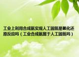 工业上利用合成氨实现人工固氮是氧化还原反应吗（工业合成氨属于人工固氮吗）