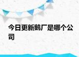 今日更新鹅厂是哪个公司