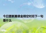 今日更新莫使金樽空对月下一句是什么