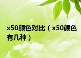 x50颜色对比（x50颜色有几种）