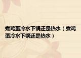 煮鸡蛋冷水下锅还是热水（煮鸡蛋冷水下锅还是热水）