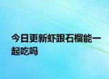 今日更新虾跟石榴能一起吃吗
