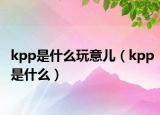 kpp是什么玩意儿（kpp是什么）