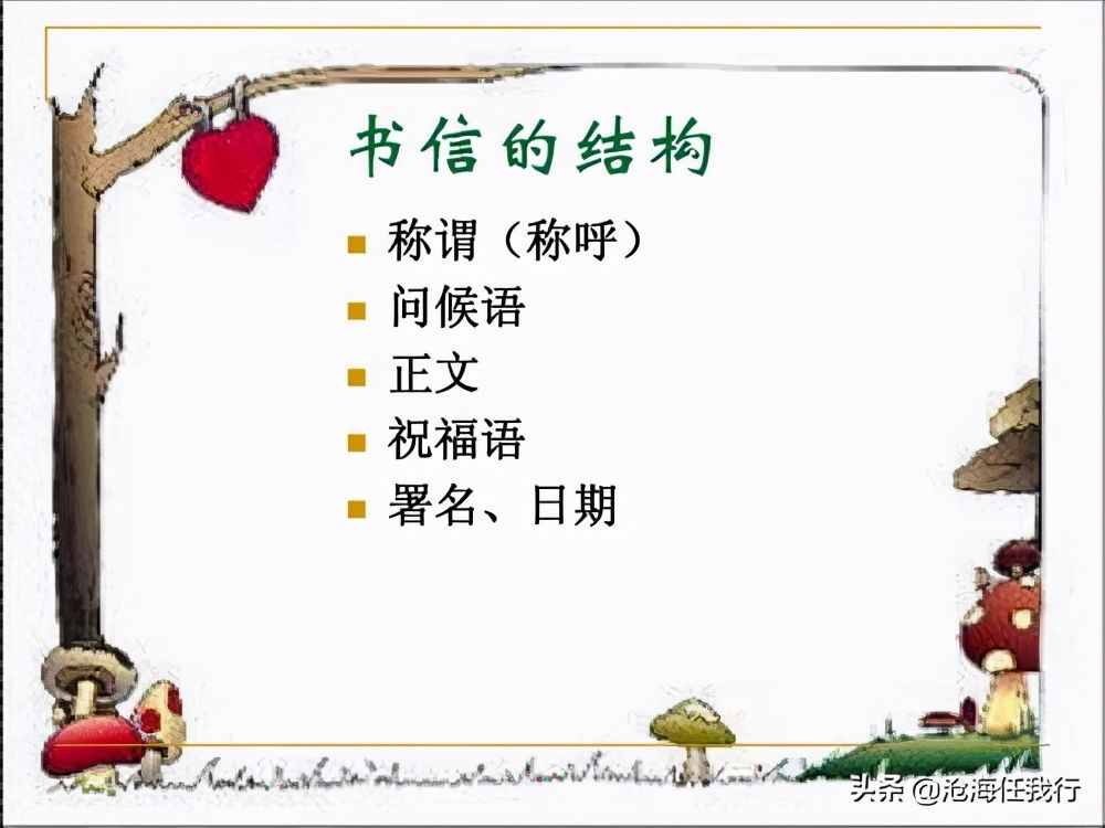书信的格式