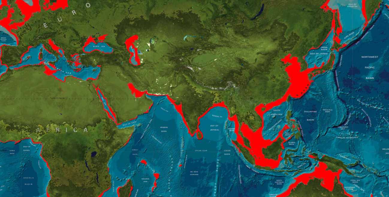 几万年前的长江入海口不在江浙一带，而是注入千里之外的冲绳海槽