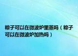 粽子可以在微波炉里蒸吗（粽子可以在微波炉加热吗）