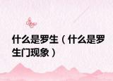 什么是罗生（什么是罗生门现象）