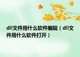 dll文件用什么软件编辑（dll文件用什么软件打开）