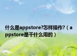 什么是appstore?怎样操作?（appstore是干什么用的）