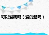 可以爱我吗（爱的起吗）