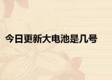 今日更新大电池是几号