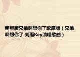 明星版兄弟啊想你了歌原版（兄弟啊想你了 刘雨Key演唱歌曲）