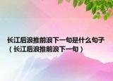 长江后浪推前浪下一句是什么句子（长江后浪推前浪下一句）