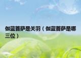 伽蓝菩萨是关羽（伽蓝菩萨是哪三位）