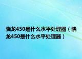 骁龙450是什么水平处理器（骁龙450是什么水平处理器）