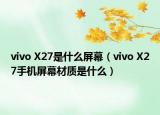 vivo X27是什么屏幕（vivo X27手机屏幕材质是什么）