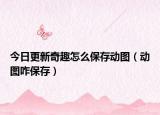 今日更新奇趣怎么保存动图（动图咋保存）