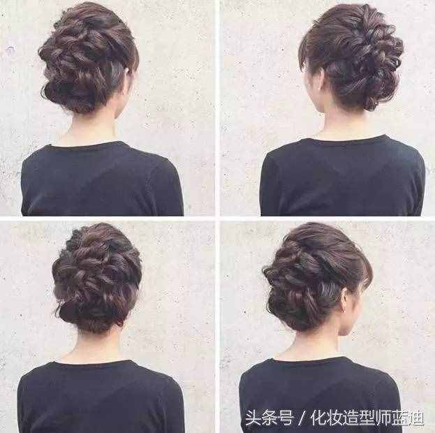短发也能盘出女神气质发型