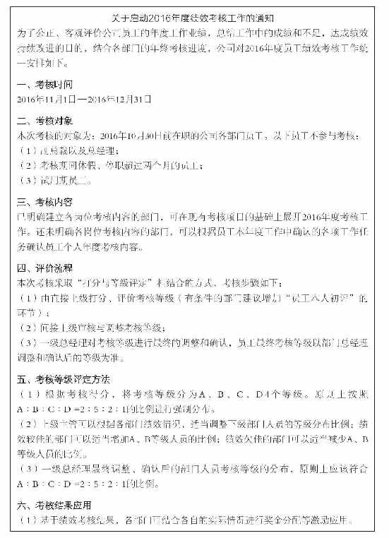 绩效考核实施流程