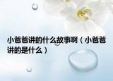 小爸爸讲的什么故事啊（小爸爸讲的是什么）