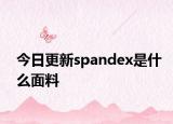 今日更新spandex是什么面料