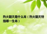 热火朝天是什么肖（热火朝天特指哪一生肖）