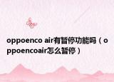 oppoenco air有暂停功能吗（oppoencoair怎么暂停）