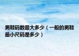 男鞋码数最大多少（一般的男鞋最小尺码是多少）