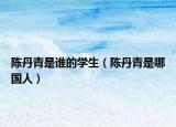 陈丹青是谁的学生（陈丹青是哪国人）