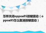 怎样关闭oppoa95按键震动（oppoa95怎么取消按键震动）