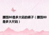 腰围80是多大码的裤子（腰围80是多大尺码）
