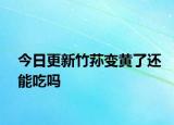 今日更新竹荪变黄了还能吃吗